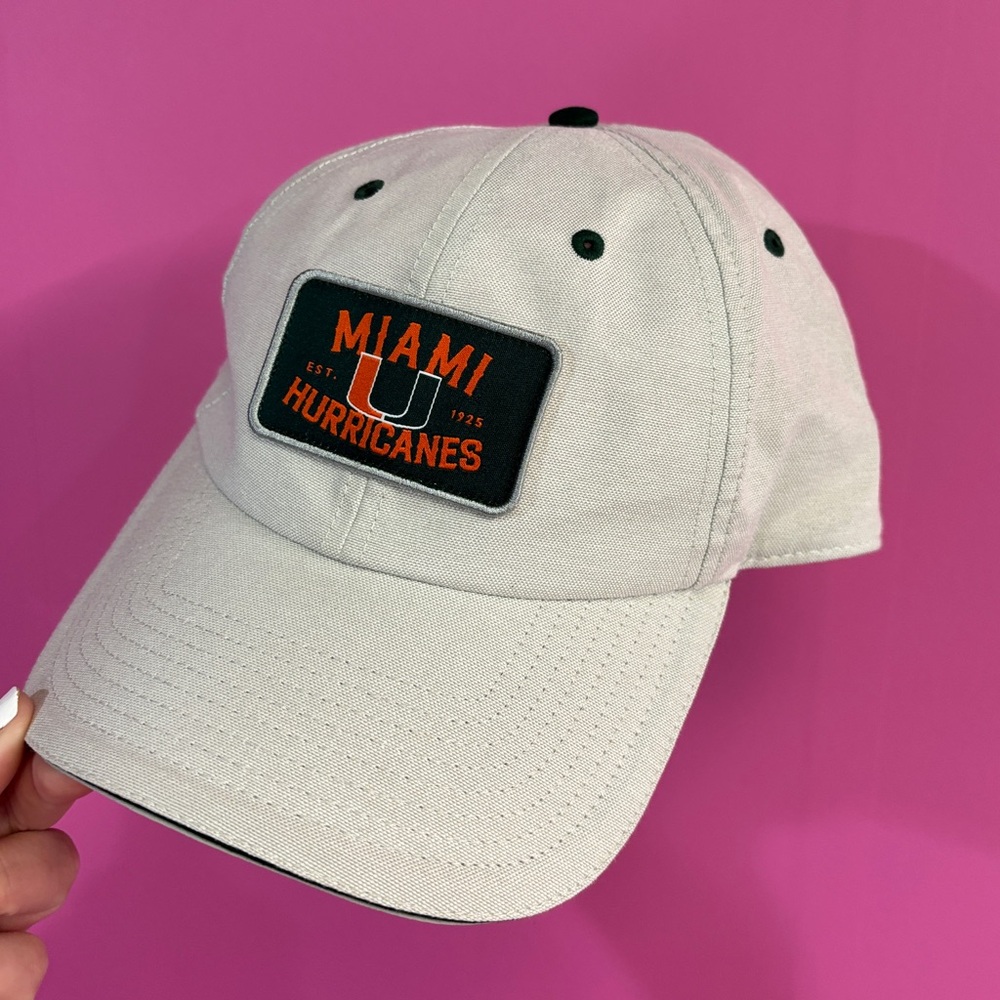 Miami Hurricanes Beige Baseball Cap